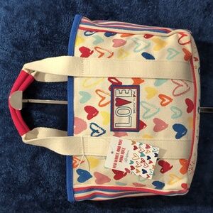 Brighton Canvas Shoulder/Crossbody Mini Tote Bag, 11x9x3", NWT, No call outs.